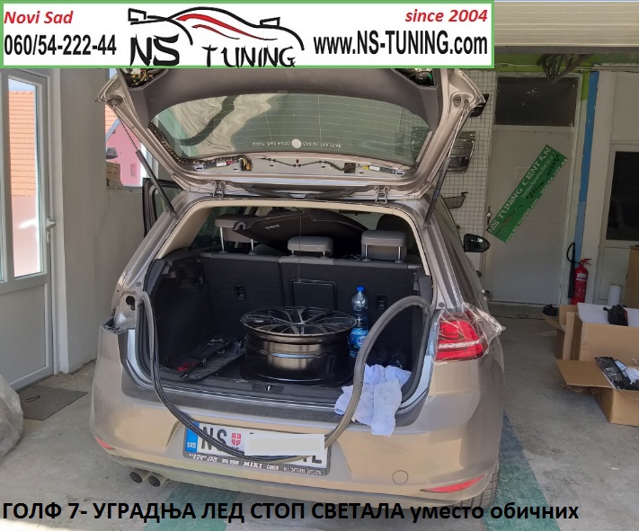 vw golf 7 gti led stop svetla ugradnja novi sad tuning
